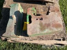 (5) John Deere front tractor weights