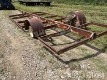 Shop built 6 bale hay trailer