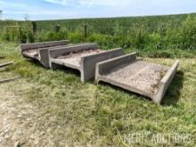 8ft. concrete feed bunks