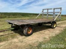 8ft. x 16ft. hayrack on John Deere 1065 gear