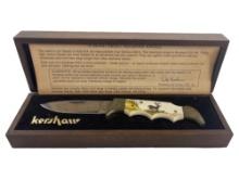 Kershaw Scrimshaw Vintage Folding Knife Japan