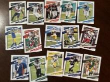 Lot of 15 NFL Panini Donruss Cards - Elway, Favre, Pittman, Vick, AJ Brown, Ochocinco