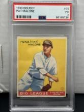 Pat Malone 1933 Goudey PSA 3 VG #55