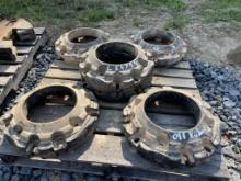 (6) Wheel Weights off Kubota M9000