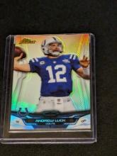 2014 Topps Finest Refractor #'d /25 Andrew Luck Indianapolis Colts No. 75
