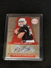 035/290 SP Ryan Lindley 2012 Totally Certified Platinum Red #165 Rookie Auto RC