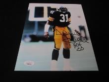 DONNIE SHELL SIGNED 8X10 PHOTO STEELERS JSA