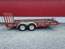 PJ trailer 7000 lb bumper hitch 16 foot beaver tail landscape deck 2010 has title