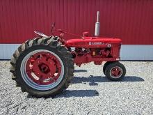 IH Farmall Super H paper belt pulley totally restored chrome gas cap new tires