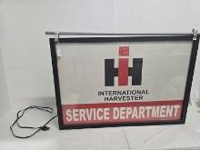 Electric one sided IH Service department sign does light good condition