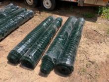 QTY. OF (4) WIRE MESH ROLLS (UNUSED)...