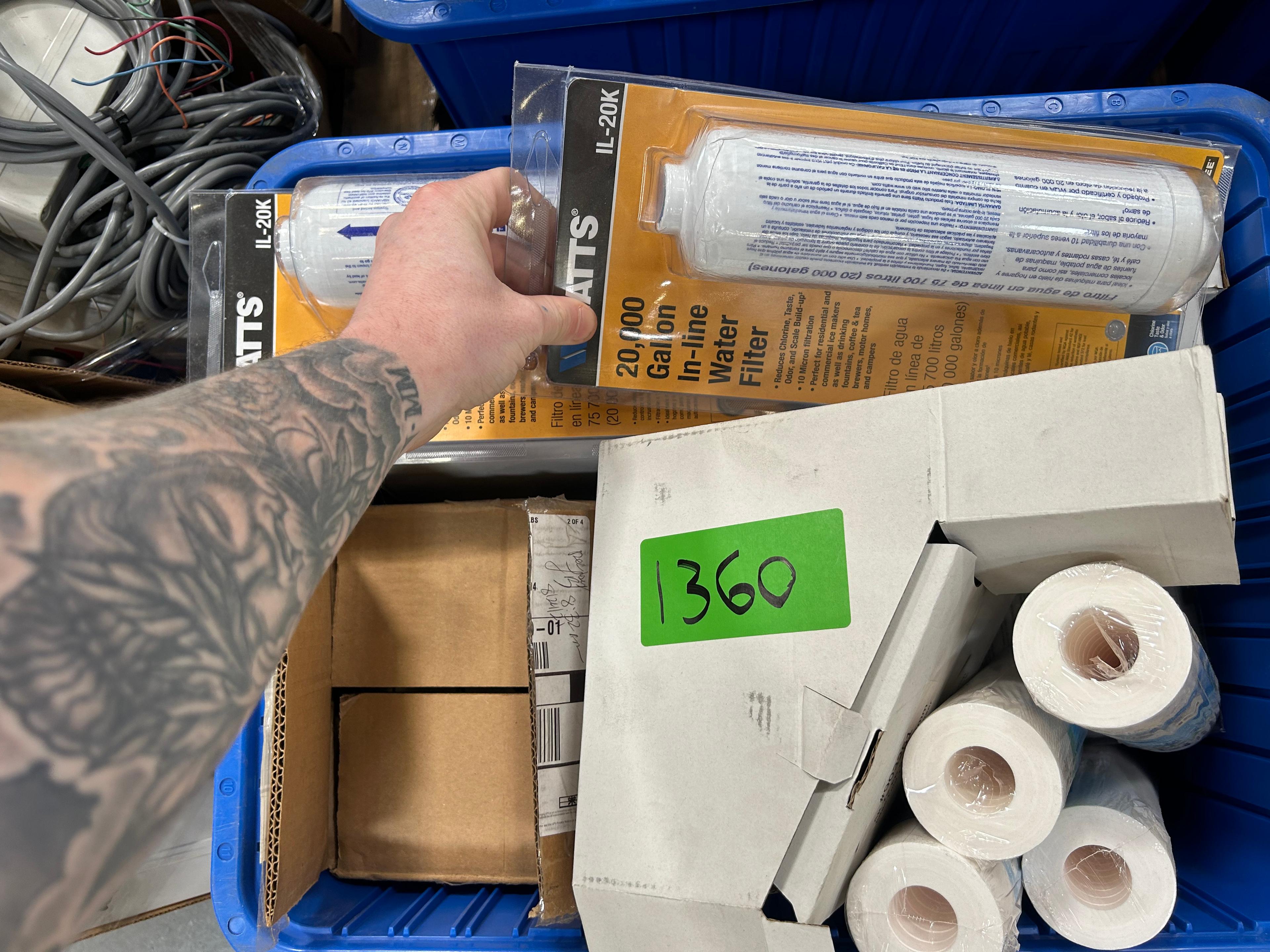 Water Filters, Cutting Blades And Lot Switch Boxes