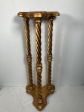 Florentine Gold Gild Plant Stand