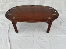 Vintage Butler Coffee Table with Brass Hardware