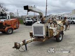 (Fort Wayne, IN) 2016 Morbark M12D Chipper (12in Drum), trailer mtd. NO TITLE) (Runs & Operates) (Ru