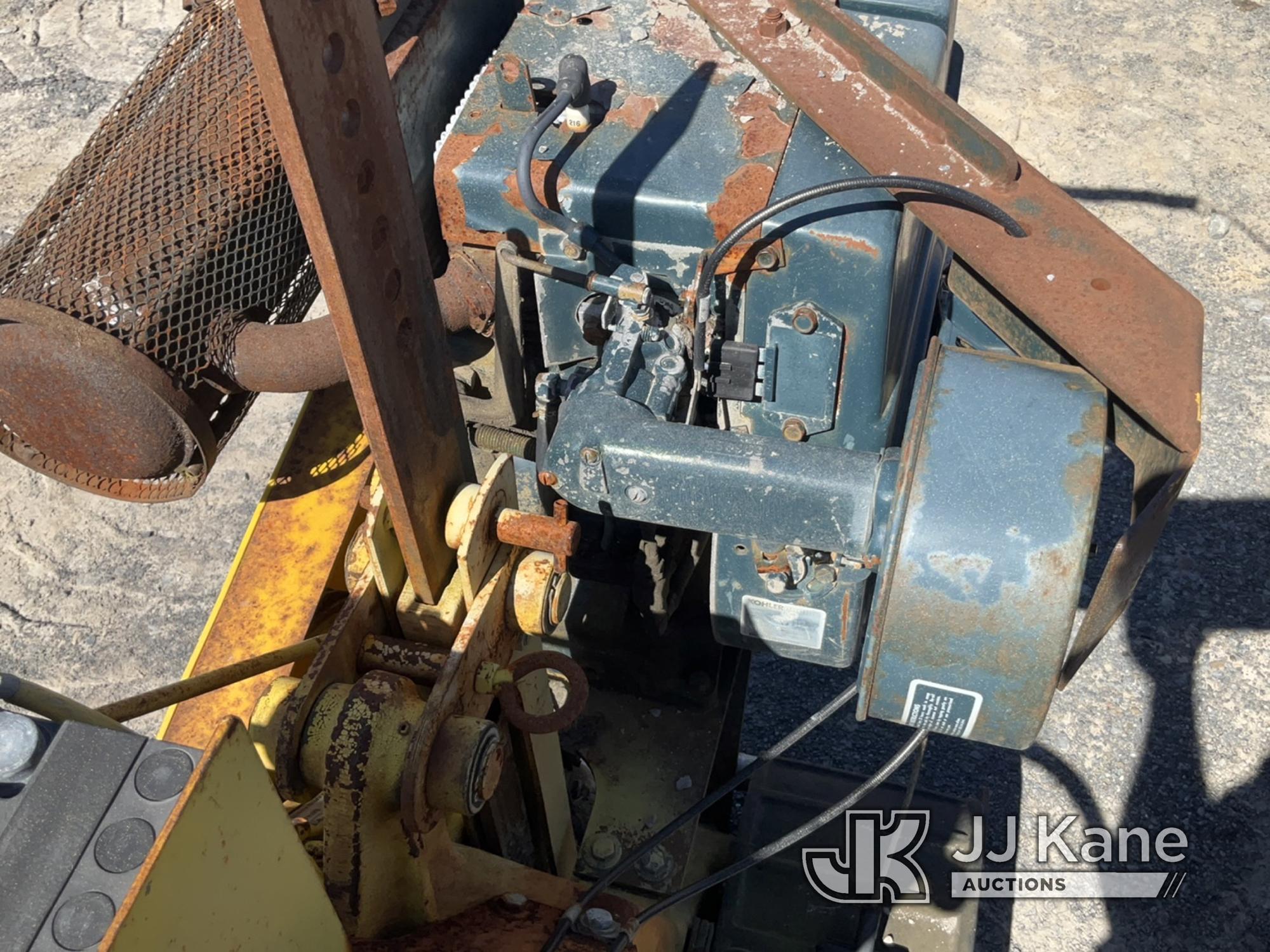 (Rome, NY) Line Ward Walk-Behind Crawler Cable Plow Not Running, Condition Unknown