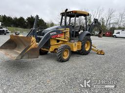 (Hagerstown, MD) 2016 John Deere 310SL Tractor Loader Backhoe Runs, Moves & Operates, Warning Light