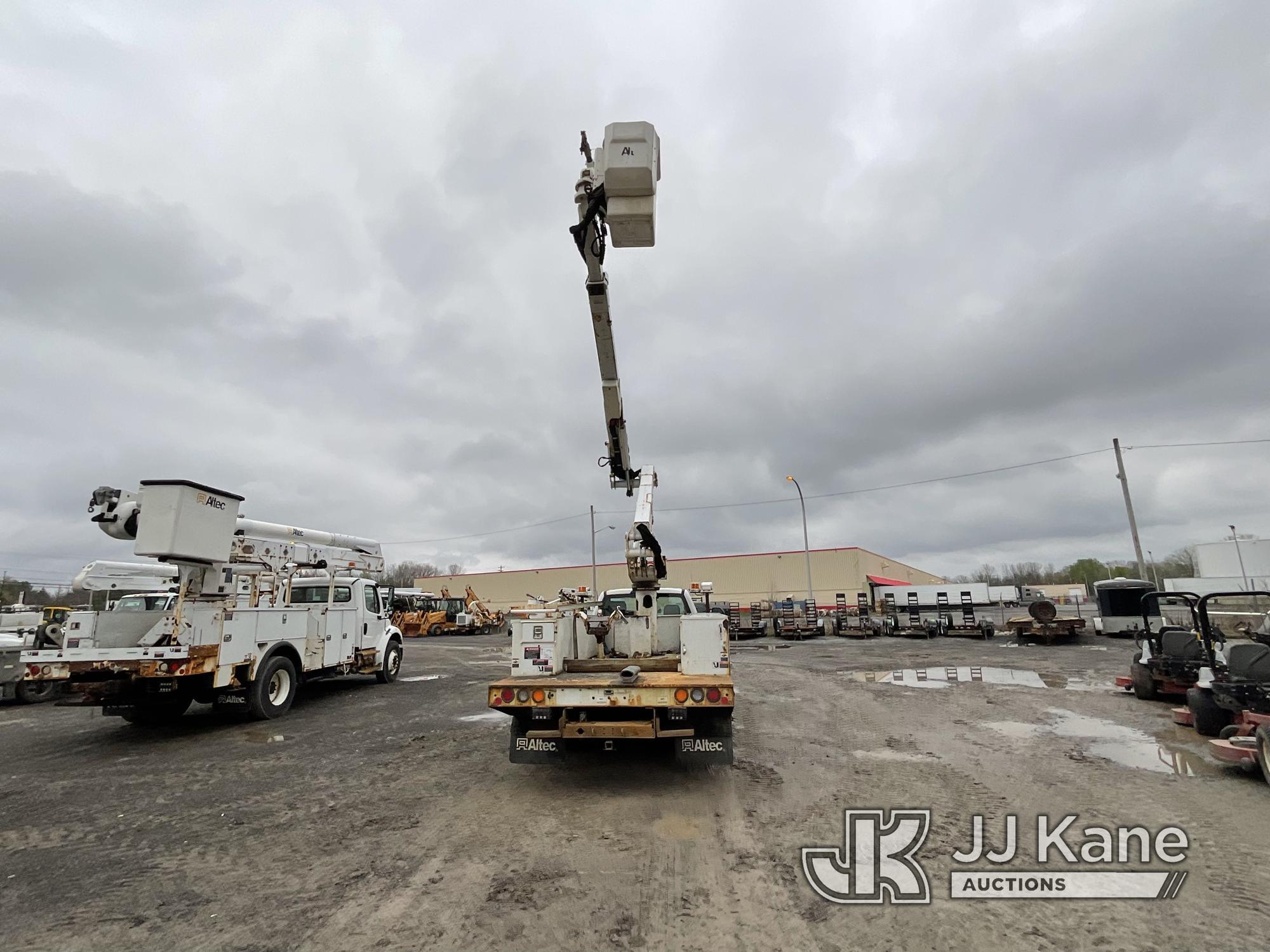 (Rome, NY) Atlec AT41M, Articulating & Telescopic Material Handling Bucket Truck mounted behind cab