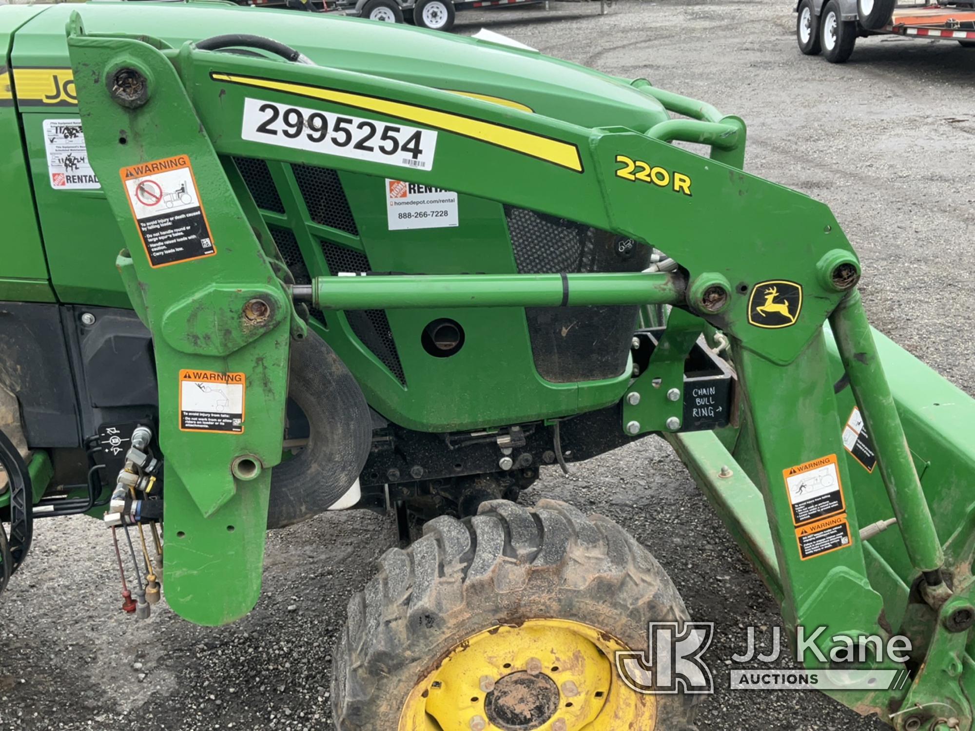 (Plymouth Meeting, PA) 2020 John Deere 2032R 4x4 Tractor Loader Backhoe Runs,Moves & Operates