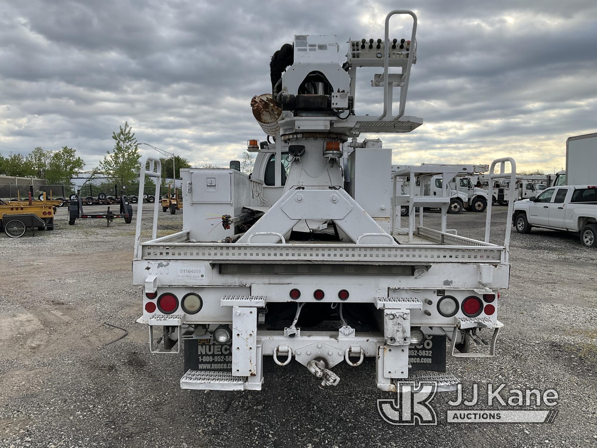 (Plymouth Meeting, PA) Altec DM47-BR, Digger Derrick rear mounted on 2006 Chevrolet C7500 Utility Tr