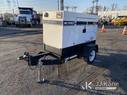 (Plymouth Meeting, PA) 2018 Multiquip Whisperwatt 25 Portable Generator, Trailer Mtd. No Title) Runs