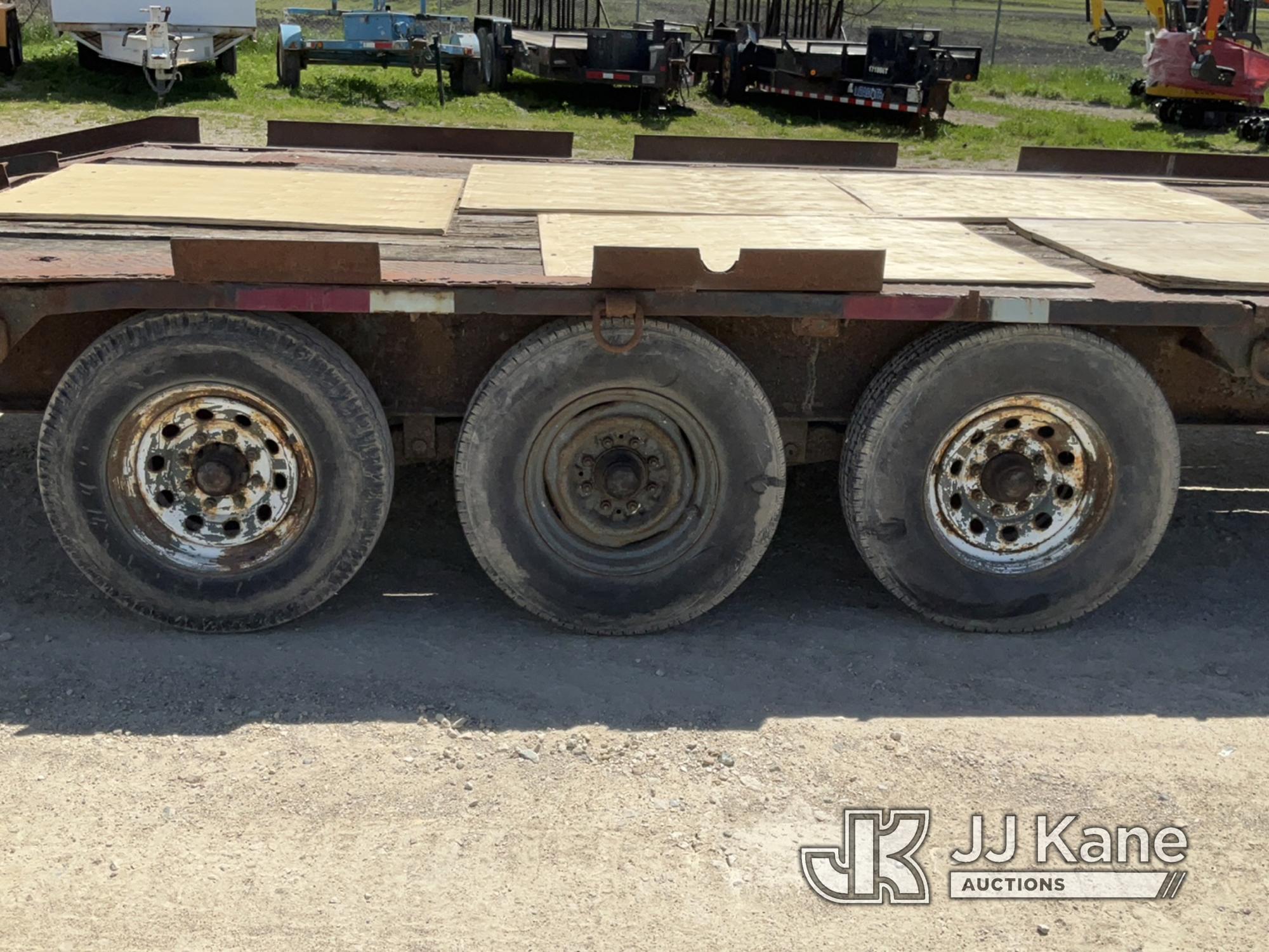 (Charlotte, MI) 1995 Scott Tri-Axle Tagalong Equipment Trailer Rotted Deck Boards