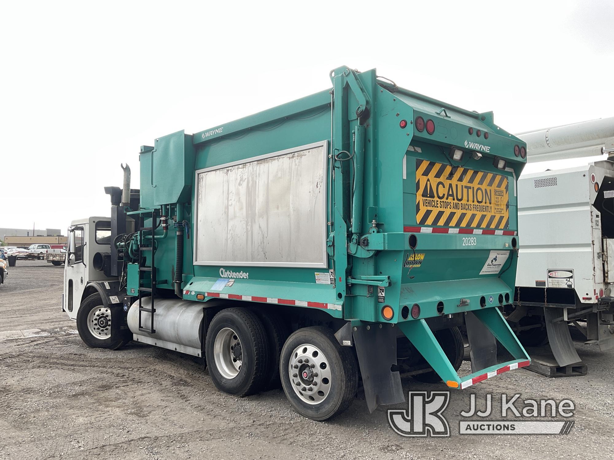 (Jurupa Valley, CA) 2013 Crane Carrier Co. Low Entry Wayne Curbtender Engine Stripped of Parts