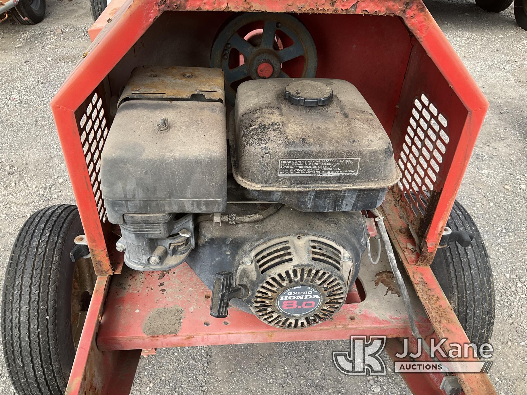 (Jurupa Valley, CA) 1999 Essick EC-92 Honda GX240 concrete mixer Cement Mixer Not Running, True Hour