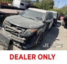 (Jurupa Valley, CA) 2014 Ford Explorer AWD Police Interceptor 4-Door Sport Utility Vehicle Not Runni