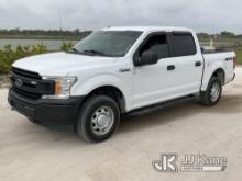2018 Ford F150 4x4 Crew-Cab Pickup Truck Runs & Moves) (Front Passenger Window Cracked) (FL Resident