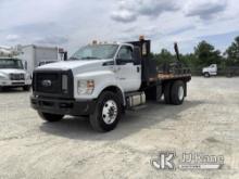 2017 Ford F750 Flatbed Truck Runs & Moves) (Low Engine Power, Check Engine Light On
