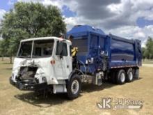 2016 Autocar ACX64 Garbage/Compactor Truck Wrecked) (Not Running, Condition Unknown) (Front End Dama