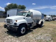 2001 GMC C7500 Tank Truck Not Running, Condition Unknown) (Seller States: Tank Has Been Purged Clean