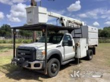 Versalift SST40EIH, Articulating & Telescopic Bucket mounted behind cab on 2013 Ford F550 4x4 Chippe