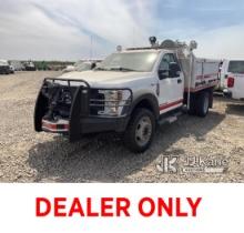 2018 Ford F450 4x4 Fire Truck Runs & Moves) (Check Engine Light On, Engine Smokes Immediately, Condi