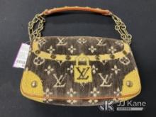 Brown/Yellow Purse Used