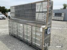 (Hawk Point, MO) 2024 9.5ft Work Bench with 30 Drawers (New/Unused) NOTE: This unit is being sold AS