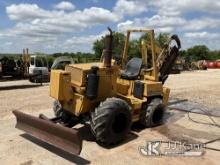 2004 Vermeer V5750 Rubber Tired Vibratory Cable Plow/Trencher Runs Moves & Operates) (Left Rear Tire