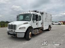 2014 Freightliner M2 106 Crew-Cab Enclosed Utility Truck Runs, Moves, Operates. Jump to start.