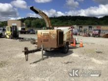 2009 Vermeer BC1000XL Portable Chipper (12in Drum) Runs, Operational Condition Unknown, Rust Damage,