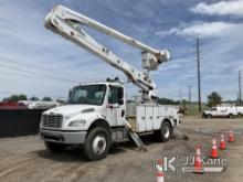 Altec AA55E, Articulating Material Handling Bucket Truck rear mounted on 2017 Freightliner M2 106 4x