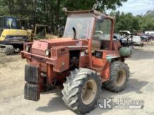 1994 Ditch Witch 761ODD Trencher Runs & Moves, Parts Missing, Rust & Body Damage