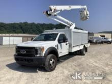 Altec AT248F, Articulating & Telescopic Bucket Truck center mounted on 2017 Ford F550 Enclosed Servi