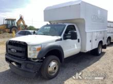 2016 Ford F450 Enclosed Service Truck Runs, Overheats, Body & Rust Damage, Must Tow