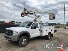 Altec AT37G, Articulating & Telescopic Bucket Truck mounted behind cab on 2005 Ford F550 4x4 Runs, M