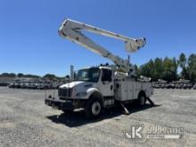 (China Grove, NC) Altec AA55-MH, Material Handling Bucket Truck rear mounted on 2014 Freightliner M2