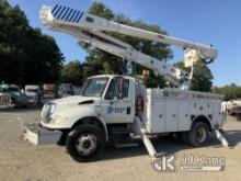 (China Grove, NC) Altec AM55-MH, Over-Center Material Handling Bucket Truck rear mounted on 2014 Int