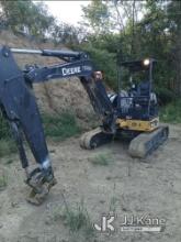 (Hagerstown, MD) 2017 John Deere 50G Mini Hydraulic Excavator Runs, Moves & Operates, Noise from Rol