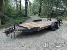 (Hagerstown, MD) 2016 Appalachian 10000 Lbs T/A Tagalong Equipment Trailer Broken Deck Boards & Rust