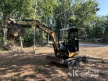 (Hagerstown, MD) 2015 Caterpillar 302.7D Mini Hydraulic Excavator Runs, Moves & Operates, Rust Damag